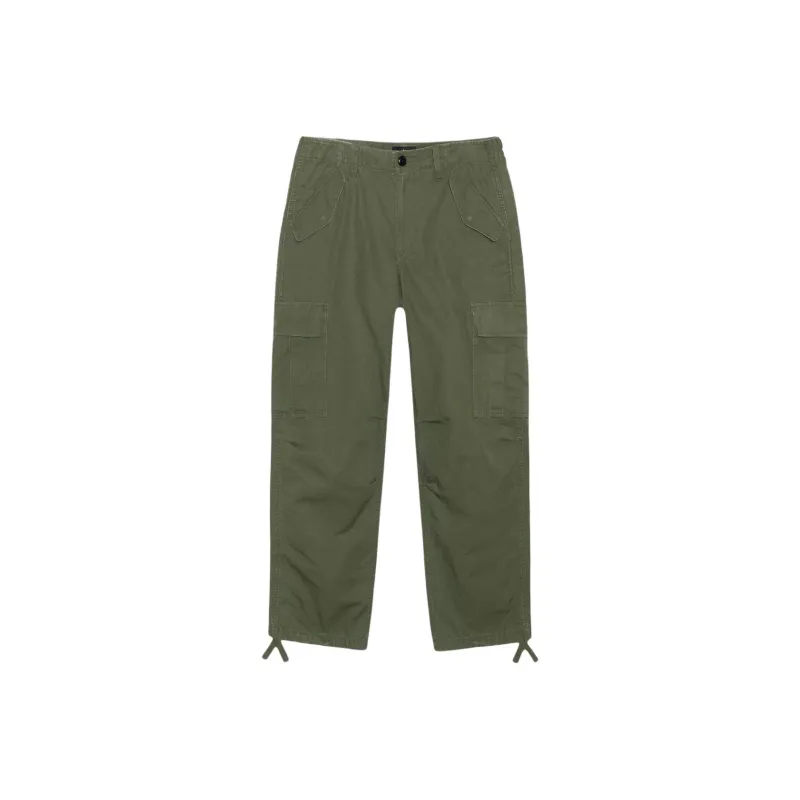 Stussy SS25 Casual Pants Unisex Olive Green-0