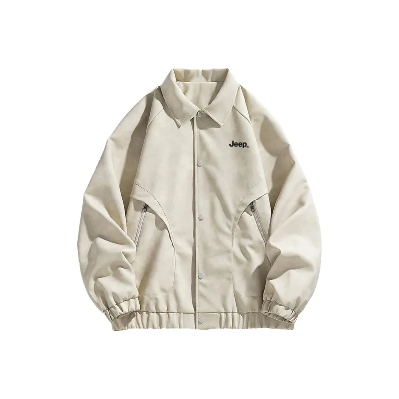 Jeep Leather Jacket Fall And Winter Unisex-0