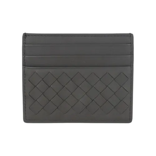 Bottega Veneta Intrecciato Leather Card Holder Men's Light Graphite