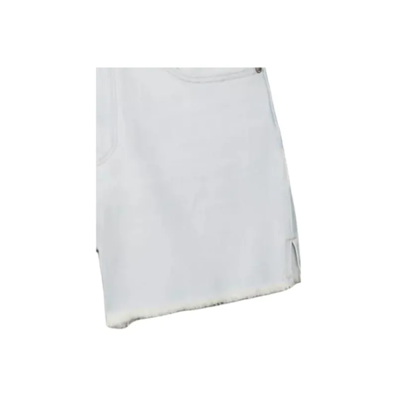 CALVIN KLEIN Denim Shorts Women's White-2