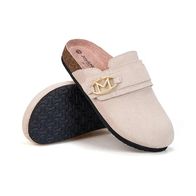 Joy&Mario Slip Resistant Closed Toe Slippers Women's-17