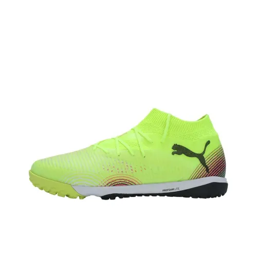 PUMA FUTURE 8 Anti Slip Wear Resistant Soccer Shoes Unisex Yellow Black