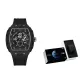 Blue Star Box-Black Case Black Dial Black Rubber Strap