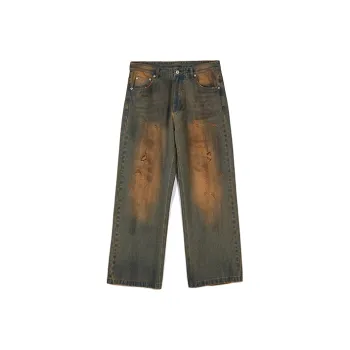 ROARINGWILD ARCH Jeans Unisex Vintage Yellow
