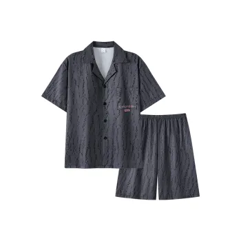 Gongdie Pajama Set Men's Dark Gray