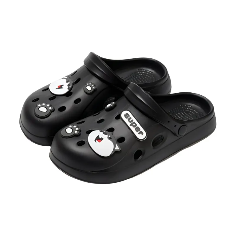 Lighthearted Thickened Slippers Summer Home Slip Resistant Bathroom Closed Toe Slippers-2