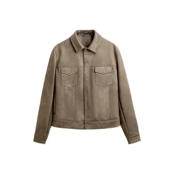 ZARA Jackets Men Brown