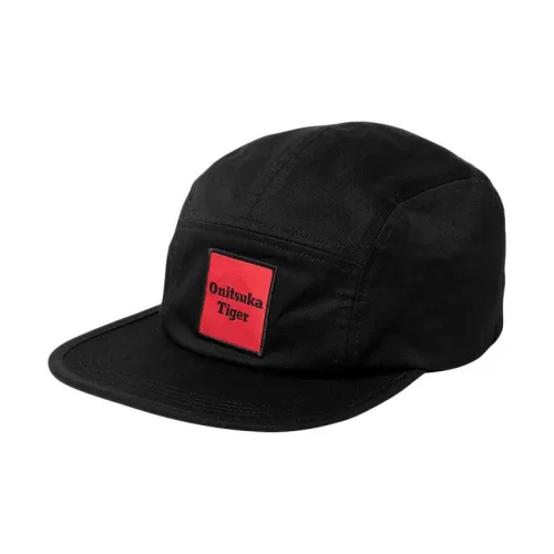 Onitsuka Tiger Cotton Baseball Caps Unisex Black