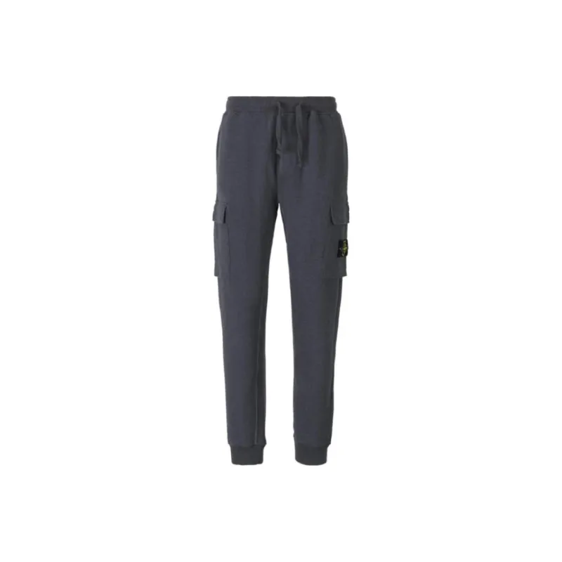 STONE ISLAND Compass badge Slim fit Trousers-0