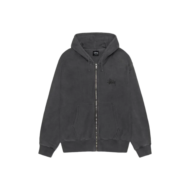 Stussy Basic Zip Hoodie Pigment Dyed-0