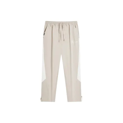 XTEP Casual Pants Men's Latte Brown/Cotton White