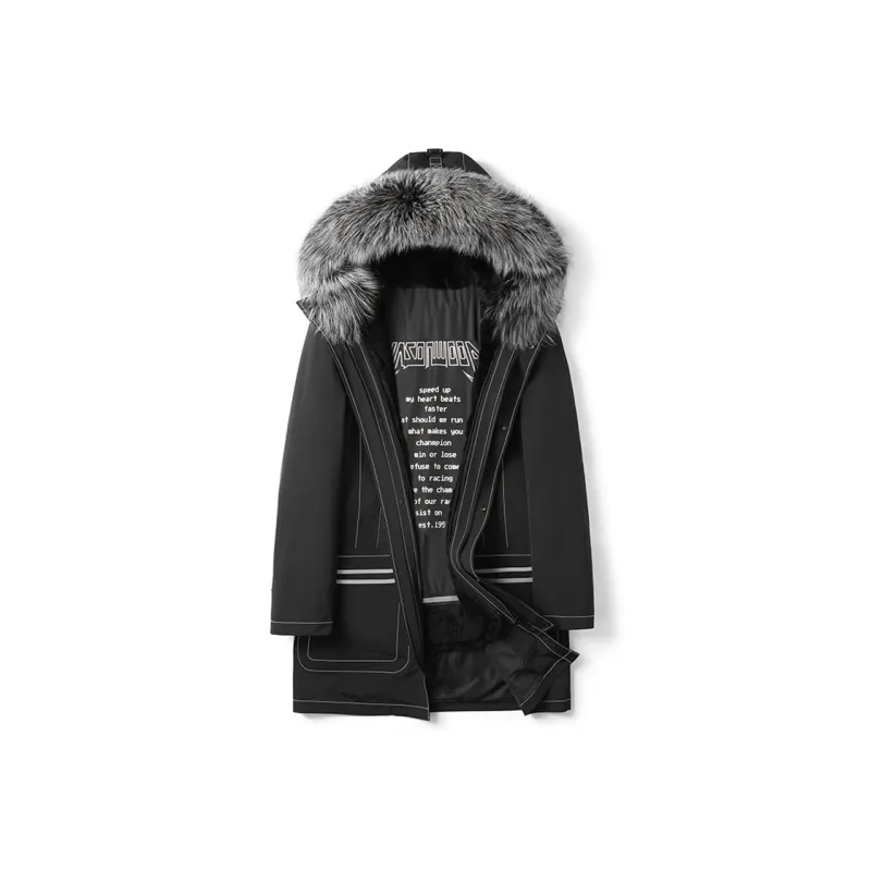 SINBOS Parka Coats Men Black-0
