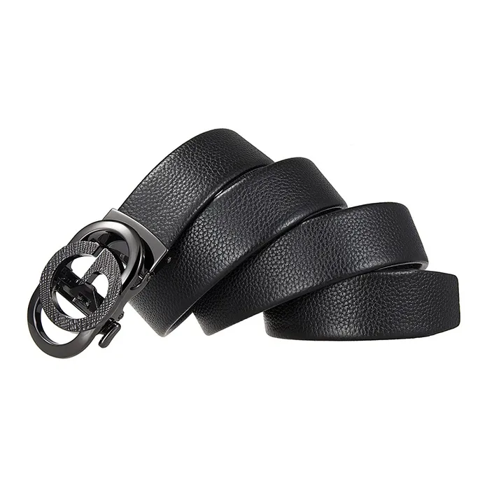 Yalu Preferred Top Grain Cow Leather Belts Unisex Width 3.5CM-2