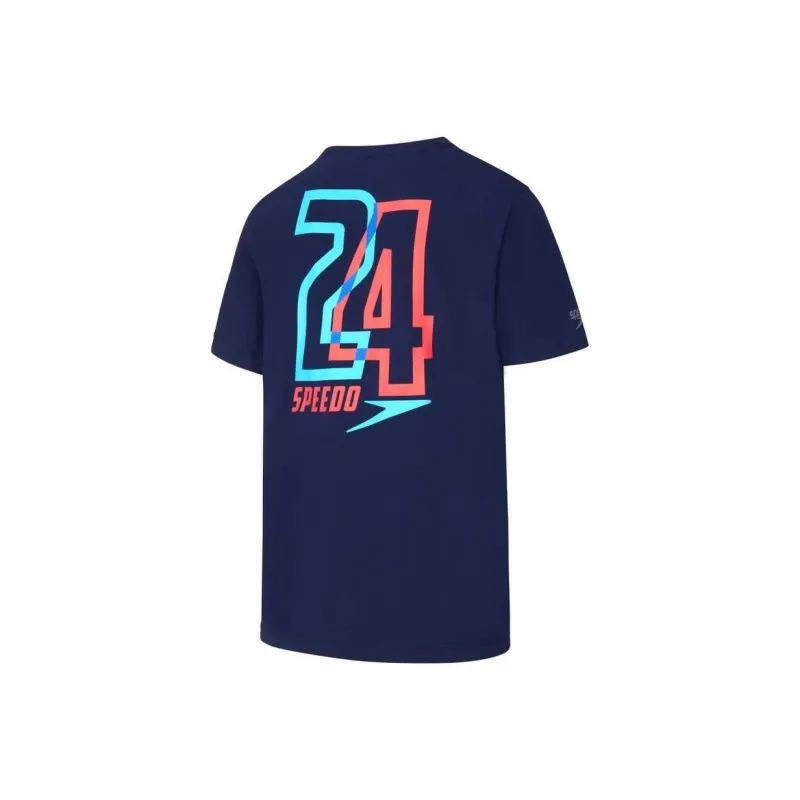 Speedo T Shirt Unisex Marine Blue-1