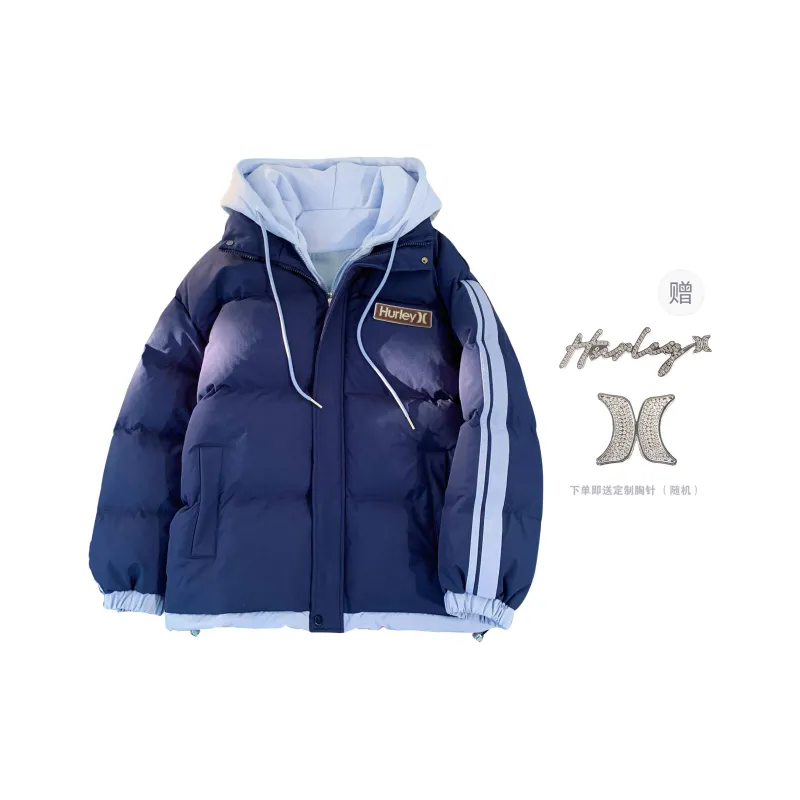 Hurley Puffer Jacket Unisex Moonlight Blue-21