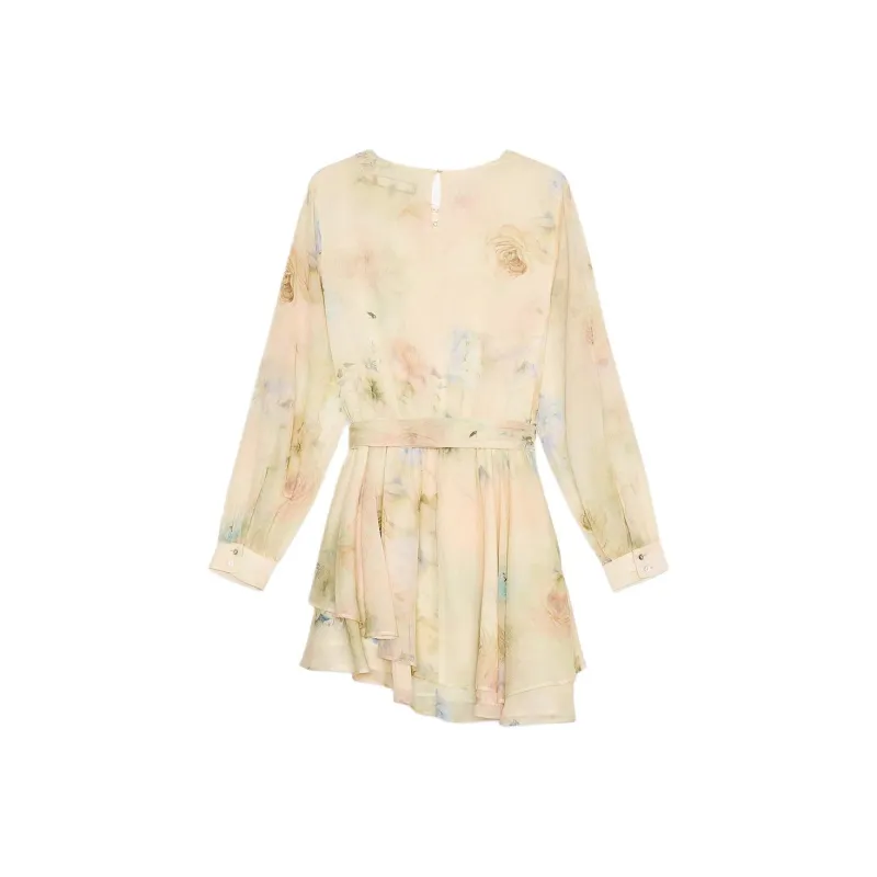 ZARA Long Sleeved Dress Women's Multicolor-1