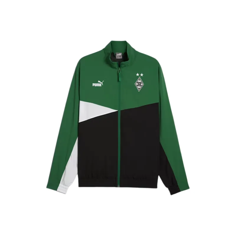 PUMA Borussia Mönchengladbach FW24 Jackets Coats Men's Black White Green-0