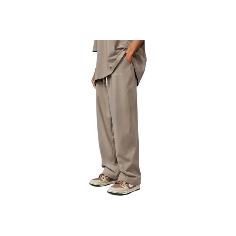 Bodydream Knitted Sweatpants Solid Color Straight Fit Casual Pants Unisex-4