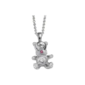 CHOPARD 18K White Gold Necklaces Unisex Silver