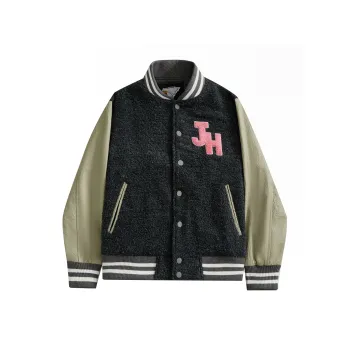 JEFF HAMILTON Baseball Jacket Unisex Gray