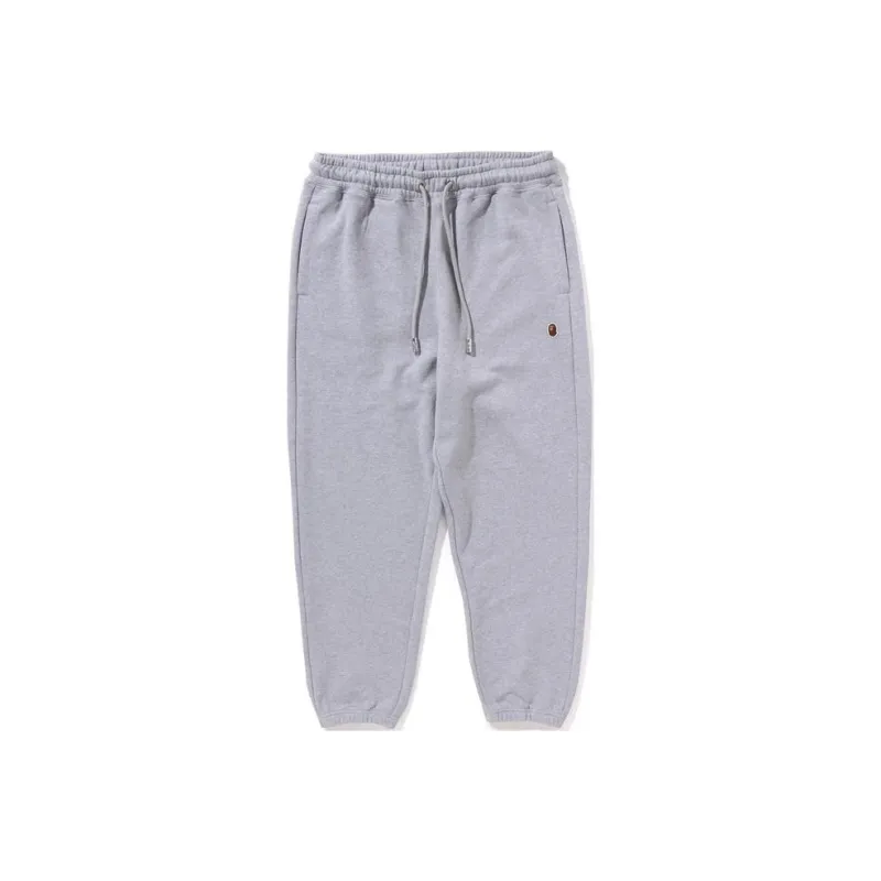 A BATHING APE Logo patch Cotton Blend Track Pants-2