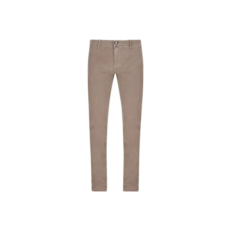 JACOB COHEN Straight Leg Stretched Chinos-0