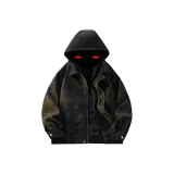 Black Gray-Hooded