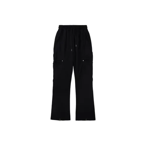 PCLP 2023 Spring Summer Broken Mirror Casual Pants Unisex Black