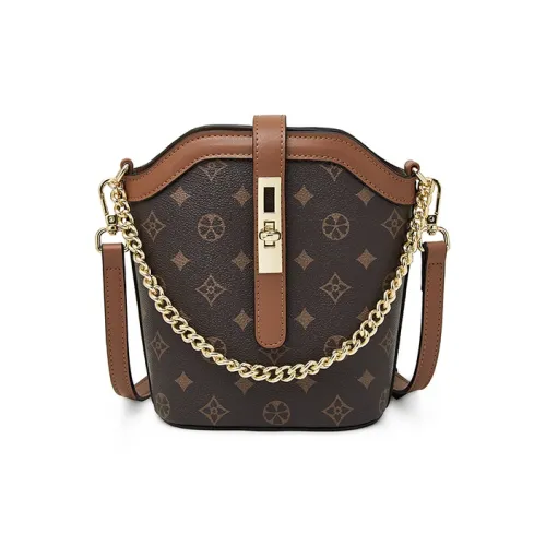 Old Man's Head Synthetic Leather Shoulder Bag Women's Multicolor