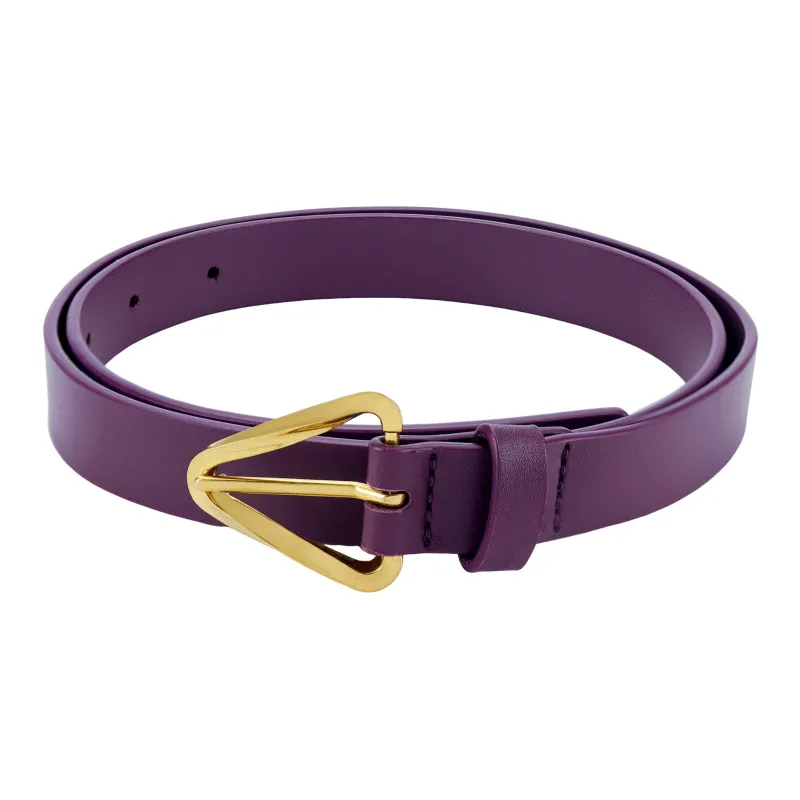 Bottega Veneta Cow Leather Belts Women's Purple -1