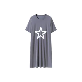 FENTENGCARE Nightgown Women's Gray