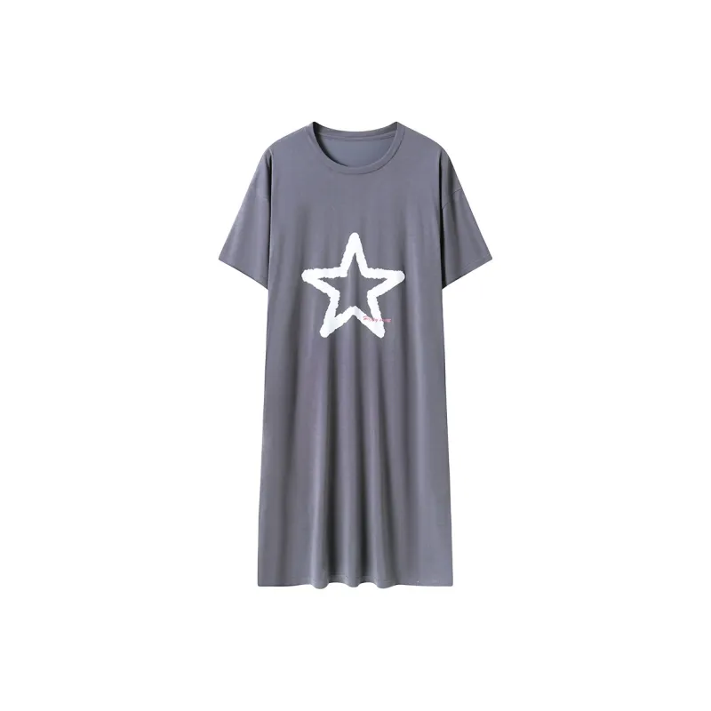 FENTENGCARE Nightgown Women's Gray-0