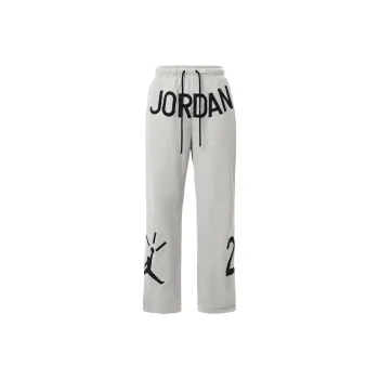Jordan Nina Chanel Abney Co branded Edition Knitted Sports Pants Unisex Gray