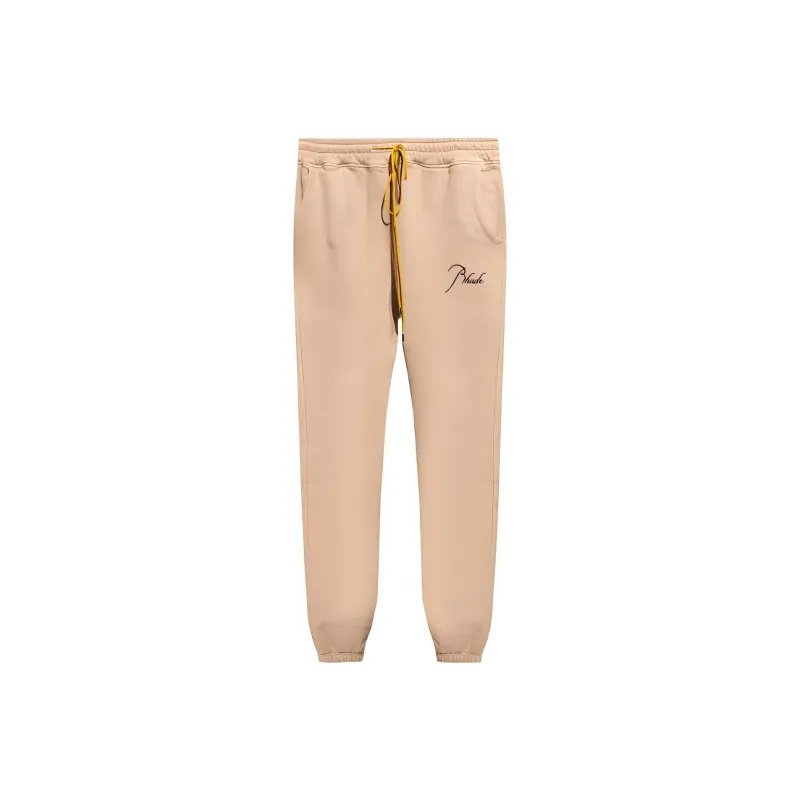 RHUDE Embroidered logo Cotton Track Pants-0