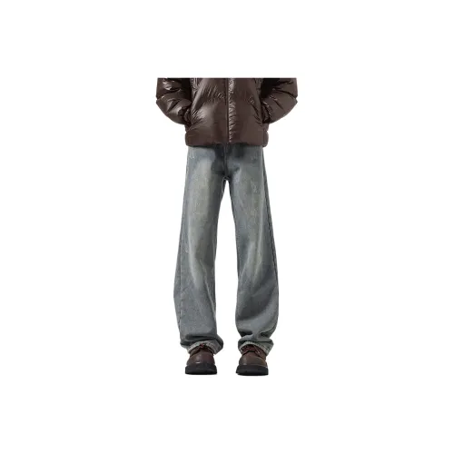YZ Jeans Unisex Vintage Blue Fleece Lined