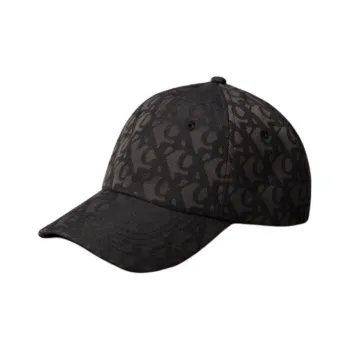 CALVIN KLEIN Polyester, Metal Baseball Caps Unisex Space Black