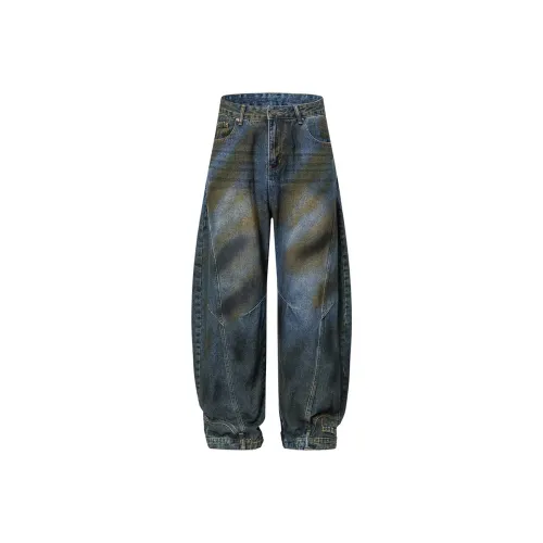 MGXEK Jeans Unisex Blue