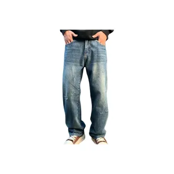 SONGS ALONG Jeans Unisex Nostalgic Blue