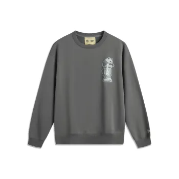 LiNing BadFive Sweatshirt Men's Coal Smoke Gray