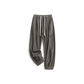 HCHUICHENG Casual Pants Unisex Dark Gray