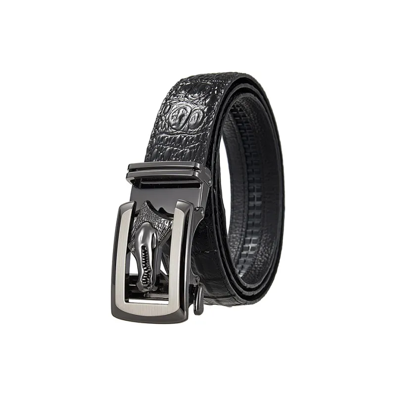 Yalu Preferred Cow Split Leather Belts Unisex Width 3.5CM-0