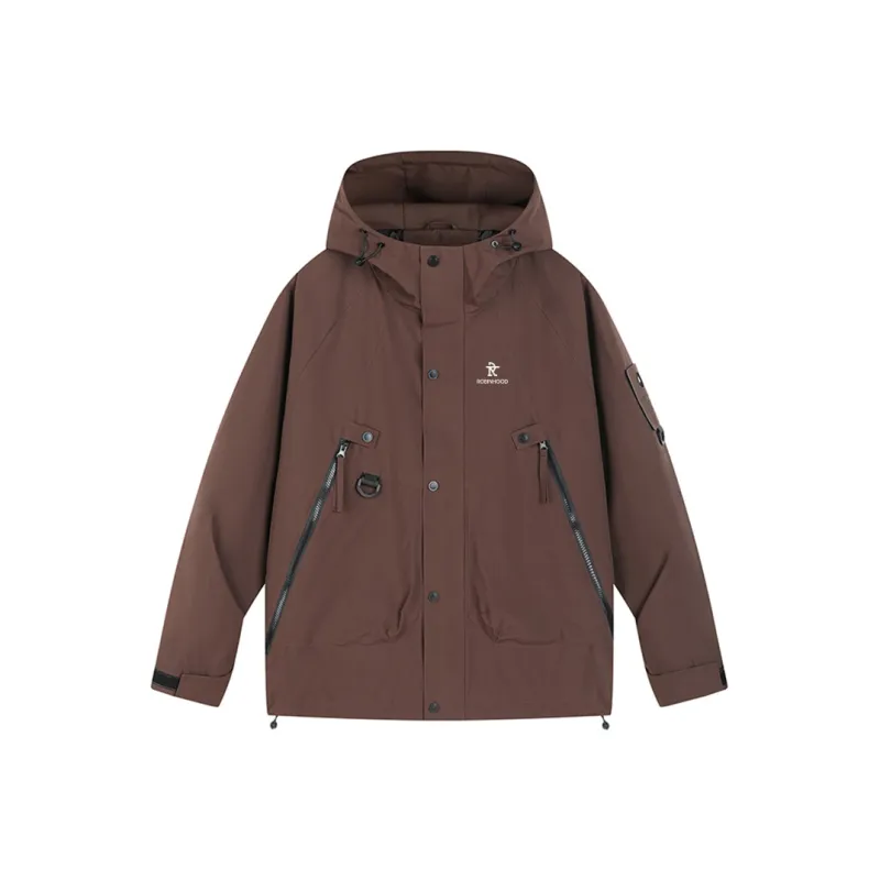 ROBINHOOD Water Resistant Windproof Breathable Warm Water Repellent Cold Resistant Rainproof Windbreaker Jacket Unisex-7