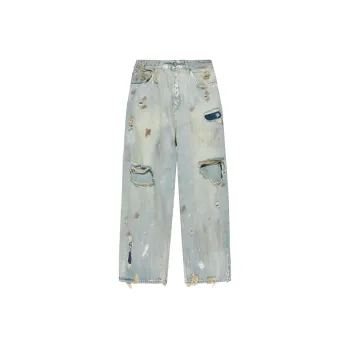Vetements Trashed Baggy Jeans