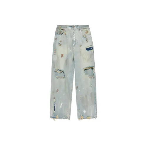 Frayed Baggy Jeans