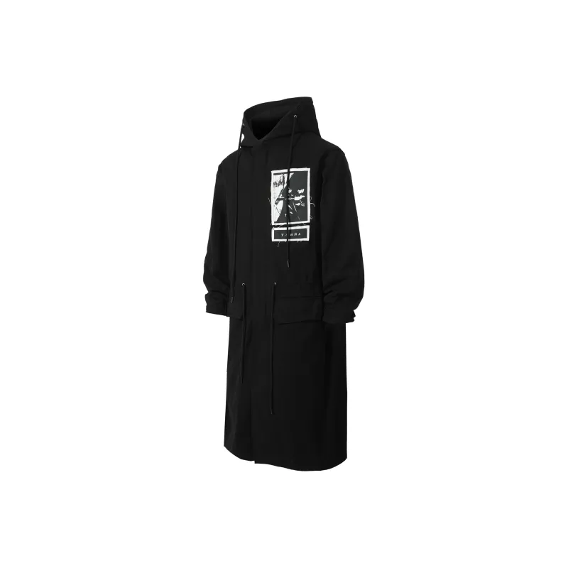 TERRA INCOGNITA Trench Coat Unisex Black-0
