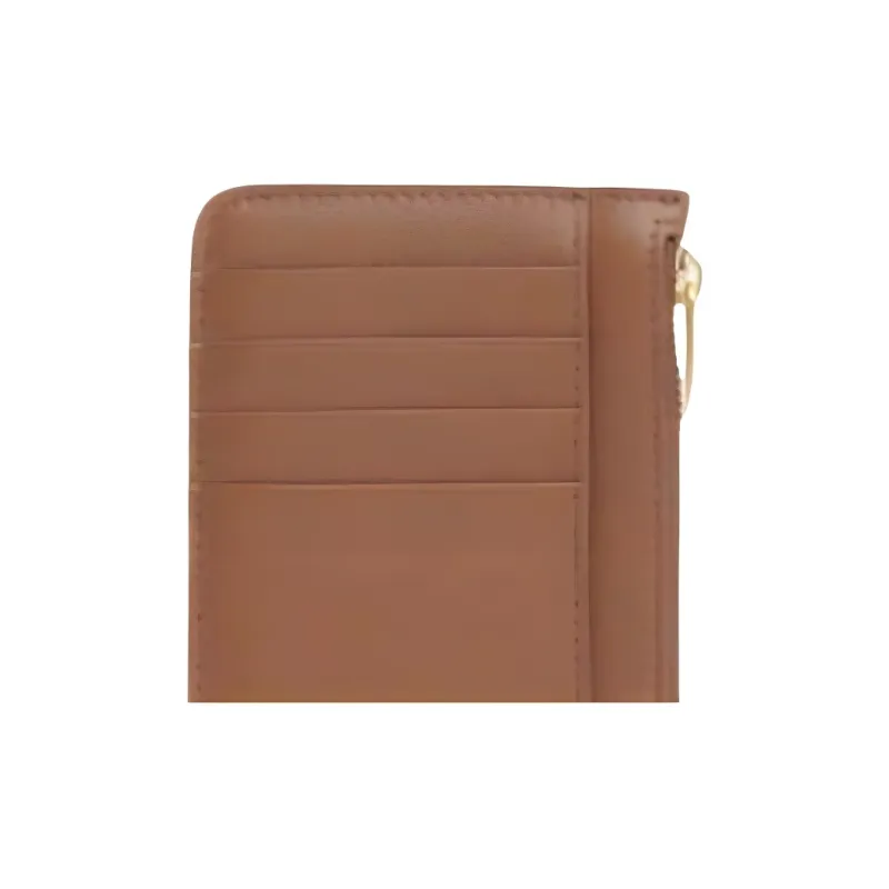 MANSUR GAVRIEL Calfskin Card Holder Women's Brown-4