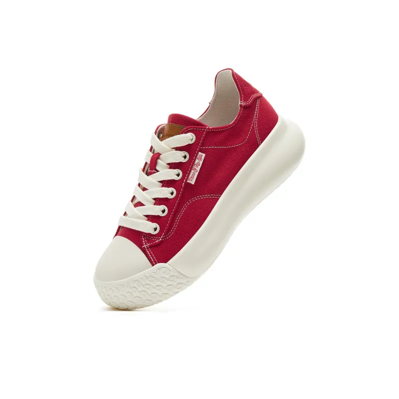 VOBA Anti Slip And Wear Resistant Height Increasing Low Top Canvas Shoes Women's-16