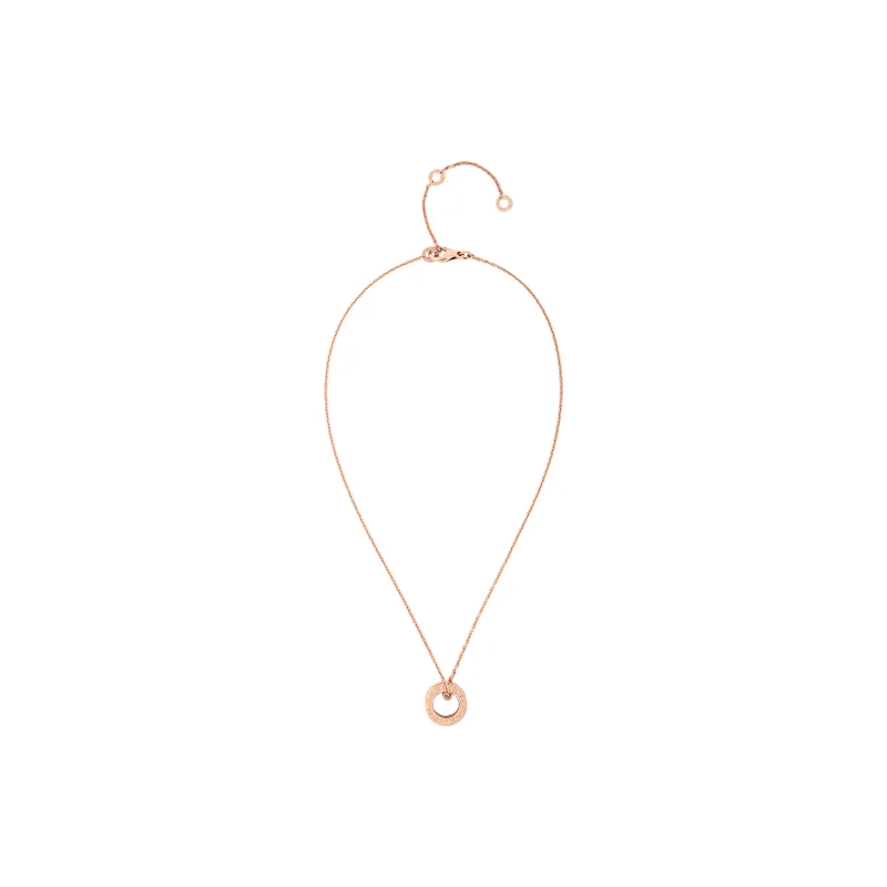 BVLGARI B.Zero1 Series 18K Rose Gold Necklaces Unisex-3