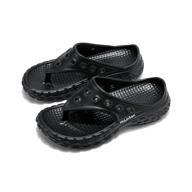 Mulinsen Odor Resistant Slip Resistant Flip Flops Men's-2