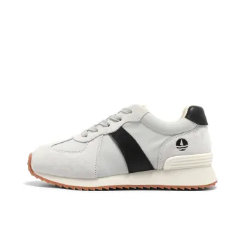 NAVIGARE Small Sailboat Height Increasing Low Top Casual Shoes Women's Light Gray Black